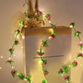thumbnail image 5 of Artificial Flowers Plants for Sping Summer Outdoors Indoors Decoration, LED Wisteria Flower Rattan LED Copper Light Home Decorative Light String 86.61in, 5 of 6