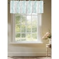 thumbnail image 3 of Tree Branch Valances for Windows, Rod Pocket Kitchen Valance Curtains - Soft & Washable Small Window Treatment for Living Room, Bathroom, Turquoise Blue 54x18inch, 1 Panel, 3 of 9