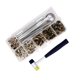thumbnail image 1 of Speravity Kit de sujetadores a presión para bolso de ropa, broches de presión de botón de latón, pieza de repuesto, accesorio artesanal para Kits y herramientas para tallar, 1 of 6