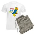 thumbnail image 6 of CafePress - Crazy Bird Lady Men's Light Pajamas - Men's Light Loose Fit Cotton Pajama Set, 6 of 7