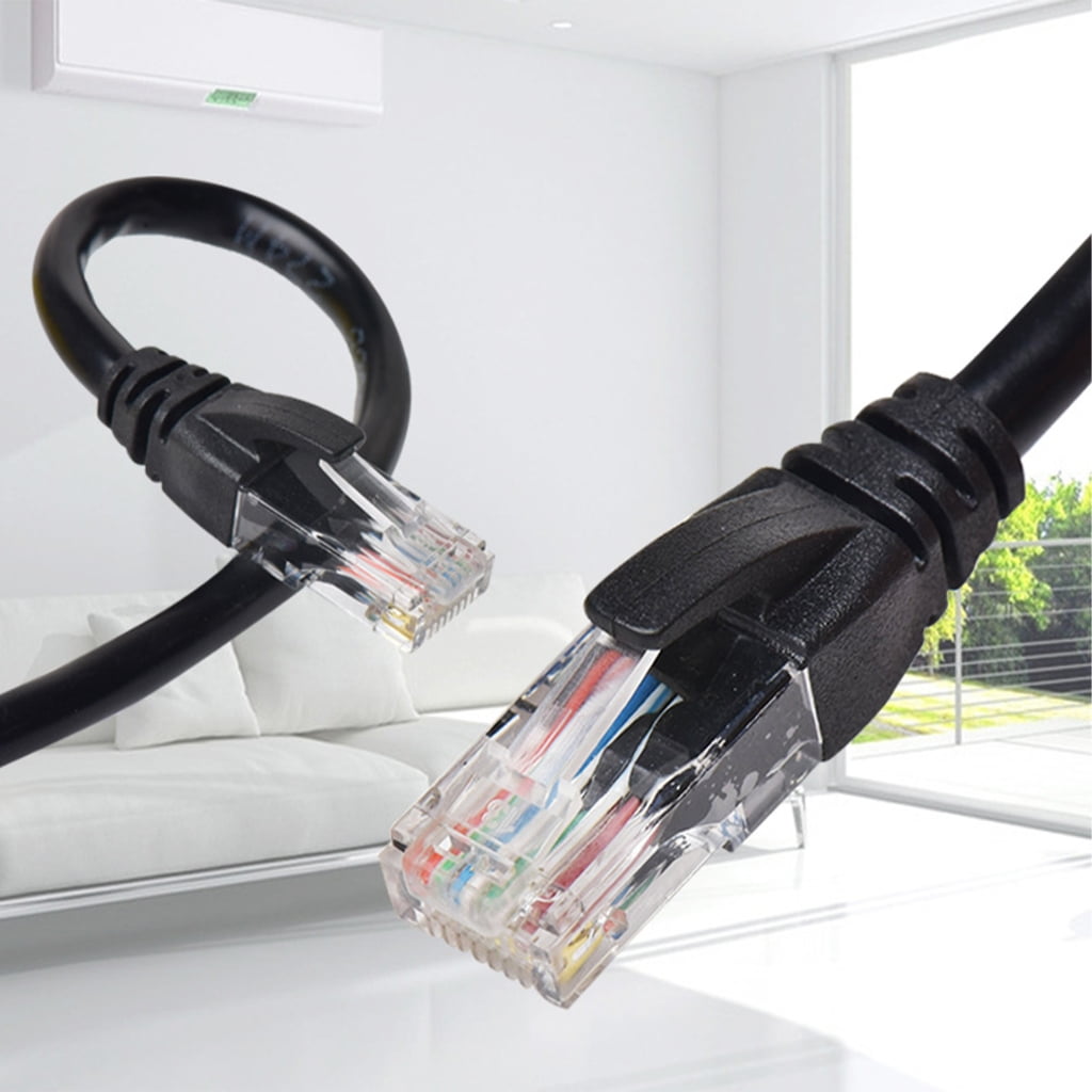 Cat6 Ethernet Cable 1000Mbps Speed Internet Cable 23AWG Gigabit Networking RJ45 LAN for Indoor and Outdoor Use for PC