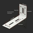 thumbnail image 2 of Heavy Duty Wall Mounting Bracket Metal L Shape Bracket Adjustable Wall Support Table Shelf 80 120 180mm Industrial Corner Shelf, 2 of 9