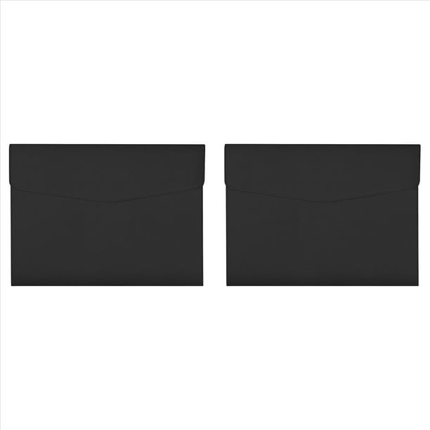 Estuches para Documentos de Pu A4, Carpeta de Documentos con BotóN A PresióN A4 Bolsillo A4 de Pu Comercial Organizador de Documentos 2 Pieza