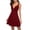 C-Red126, variant on DHFJKG Dresses For Women Summer V Neck Sleeveless Sexy Stretchy Solid Color Party Mini Dress A Line Formal Casual Wear Spaghetti Strap Versatile Dresses