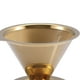 thumbnail image 4 of Filtro de Acero Inoxidable para Cafetera Manual Macarena Filtro de Café Permanente Gotero de Café Reutilizable Dorado, 4 of 8