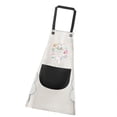 thumbnail image 2 of Delantal bolsillo PVC babero ajustable sin mangas delantal de cocina para el hogar accesorio de cocina, tipo 1, gris y negro Noticed HA003449-05, 2 of 6