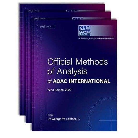 Pre-Owned Official Methods of Analysis of AOAC INTERNATIONAL: 3-Volume Set, 9780197610138, 0197610137, Hardcover, 22 edition