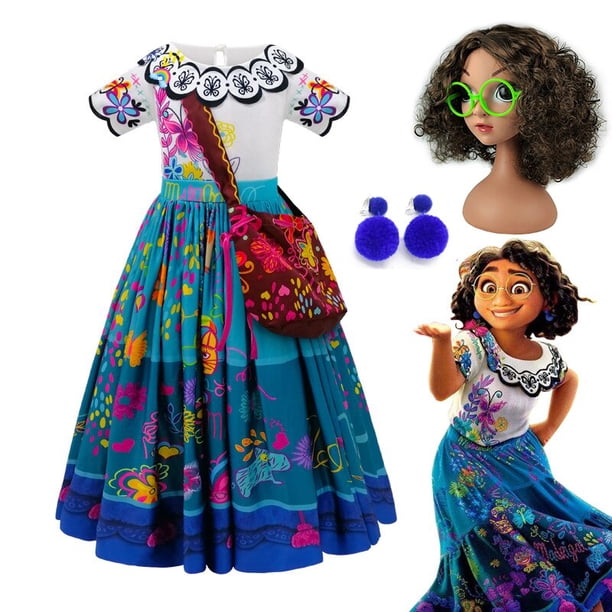 Disney princesa Encanto vestido niñas Isabela Cosplay disfraz carnaval cumpleaños fiesta Halloween zhangmengya unisex