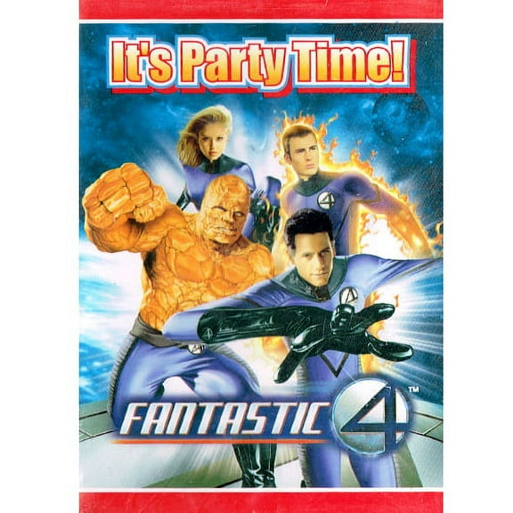 Various Fantastic Four Printed Invitations, 8 Count