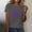 Gray, variant on USA Flag Tee Shirt for Women 4th of July Memorial Day T Shirt American Proud T Shirt Casual Short Sleeve Graphic Tee