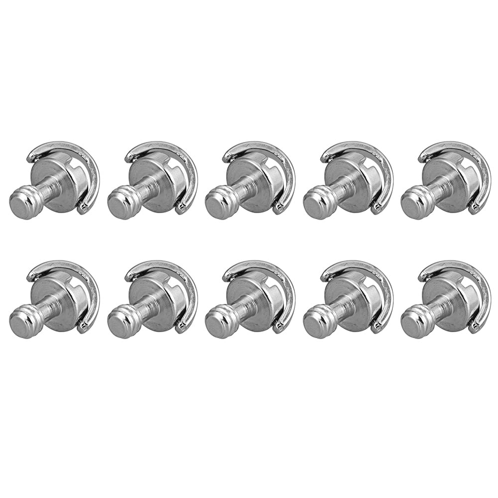Fasteners Panel Screws 6Pcs Portable Metal Stainless Steel Universal 1/4 Screws Without Handle for Quick Release Monopod Plate Camera Tripod Nails