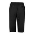 thumbnail image 4 of Black Womens Sweatpants Women's Knee Length Short Pants Ladies Loose Casual Solid Color Shorts Casual Pants Women, 4 of 6