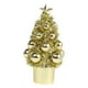 thumbnail image 3 of Estatua de árbol de Navidad, Obra de arte, Coleccionable, Detalle para fiestas, Regalo, Escultura, Mesa Oro, 3 of 9
