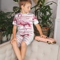 thumbnail image 4 of Balery Flamingo Conjunto de Pijama Infantil de Manga Corta con Estampado – Ropa de Dormir de Algodón Suave-Medium, 4 of 6