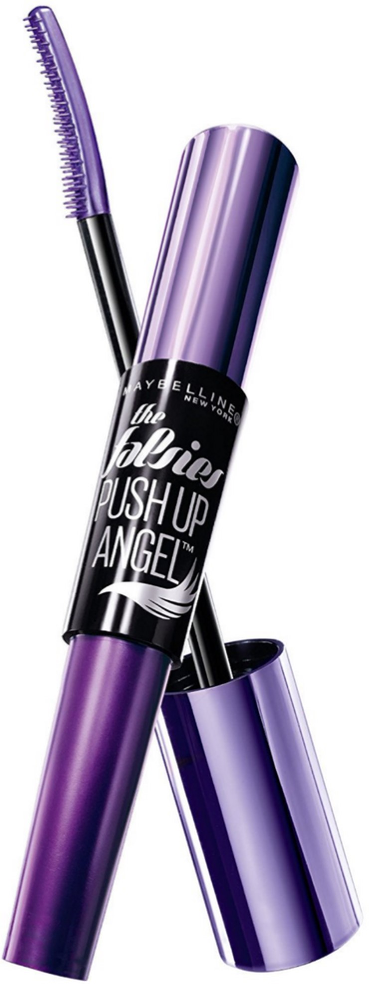 Maybelline The Falsies Push Up Angel Washable Mascara, Blackest Black 0.33 oz (Pack of 2