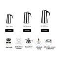 thumbnail image 4 of Stainless Steel Espresso Stove Top Coffee Maker Italian Percolator Pot, 4 of 9