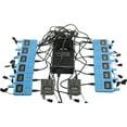 thumbnail image 2 of EXMAX ELGT-470 Wireless Headset Assistive Listening System Interpreting Equipment 100 Channels for Conference,Walking Tour,Court of Law(2 Transmitters & 12 Receivers with 16-port USB Charger Base), 2 of 9