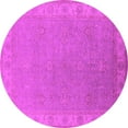 thumbnail image 1 of Ahgly Company Indoor Round Oriental Pink Industrial Area Rugs, 3' Round, 1 of 4