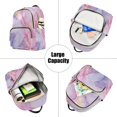 thumbnail image 5 of JIALIOU Mini Backpack Purse for Women Quilted Casual Daypack Small Travel Shoulder Bag, Dreamy Marble, 5 of 7