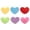 6PCS #130, variant on 6" Heart Shaped Plush Pillow Soft Heart Cushion Decorative Throw Pillow for Bed Sofa Heart Shaped Stuffed Toy Plush Heart Doll Gift for Kids Adults, Lady, Friends