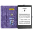 thumbnail image 2 of Nalacover Case for Kindle 11th Generation (2022), Flower Embossed Pattern PU Leather Flip Cover with Card Slots Holder Auto Wake/Sleep Kickstand TPU Shockproof Case, Purple, 2 of 8
