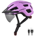 thumbnail image 2 of Ciclismo de Bicicleta de Bicicleta con un parabrisas y al sol revertible casco de bicicleta de luz Trasera de luz Ajustable para seguridad y protección, 2 of 7