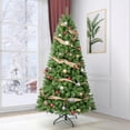 thumbnail image 3 of Bringstar 7.5FT Artificial Christmas Tree Unlit Xmas Tree, Premium PVC Branch Tips, Green, Metal Stand, 3 of 10