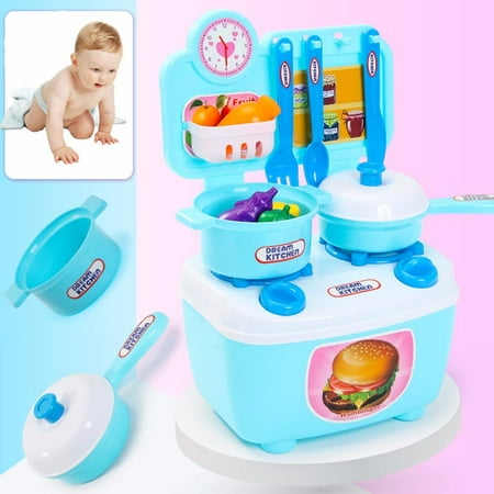 Tuscom Children Gift Play Kitchen Set Kids Pretend Toy Cooking