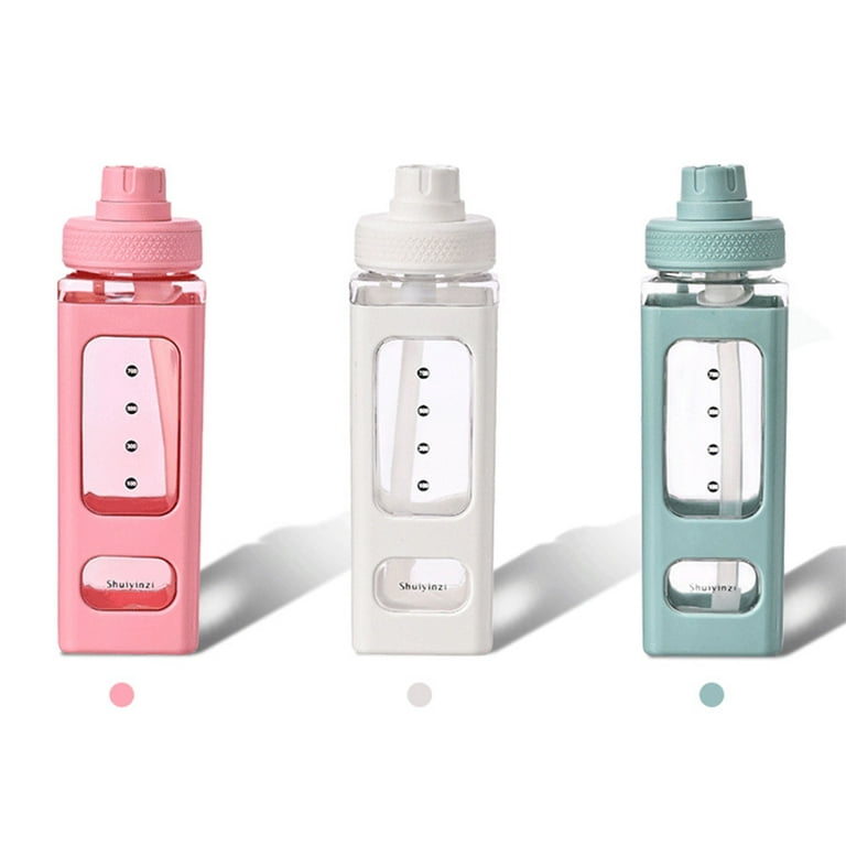 Cute Bear Water Bottle For Girls Kids Kawaii Plastic School Juice Milk Tea  Shaker Drinking Bottle