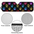 thumbnail image 6 of Yuyamidu Colorful Dog Paw Windshield Sunshade Sun Visor for UV Rays & Heat Protection, Suitable for Wrangler, Compass, Gladiator & Renegade, Accessories for Jeep Wrangler, 6 of 7