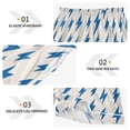 thumbnail image 3 of Women's Silk Pajama Shorts Blue Lightning Pajama Shorts Women's Casual Pajama Shorts with Pockets, 3 of 6