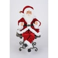 thumbnail image 1 of Karen Didion Originals Traditional Poseable Santas (Set of 2) Figurine, 17", 1 of 2