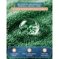 thumbnail image 6 of Casa Platino Cotton Pool Towels - 4 Pack Cabana Striped Bath Towel,Quick Dry Absorbent Towels for Swimming Lessons, Pools and Lake Adventures - Green, 6 of 9