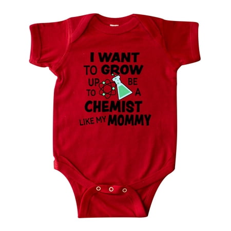 

Inktastic I Want To Grow up To Be a Chemist Like My Mommy Gift Baby Boy or Baby Girl Bodysuit