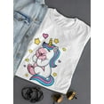 thumbnail image 3 of Adorable Unicorn T-Shirt Women -SPIdeals Designs, Female XX-Large, 3 of 4