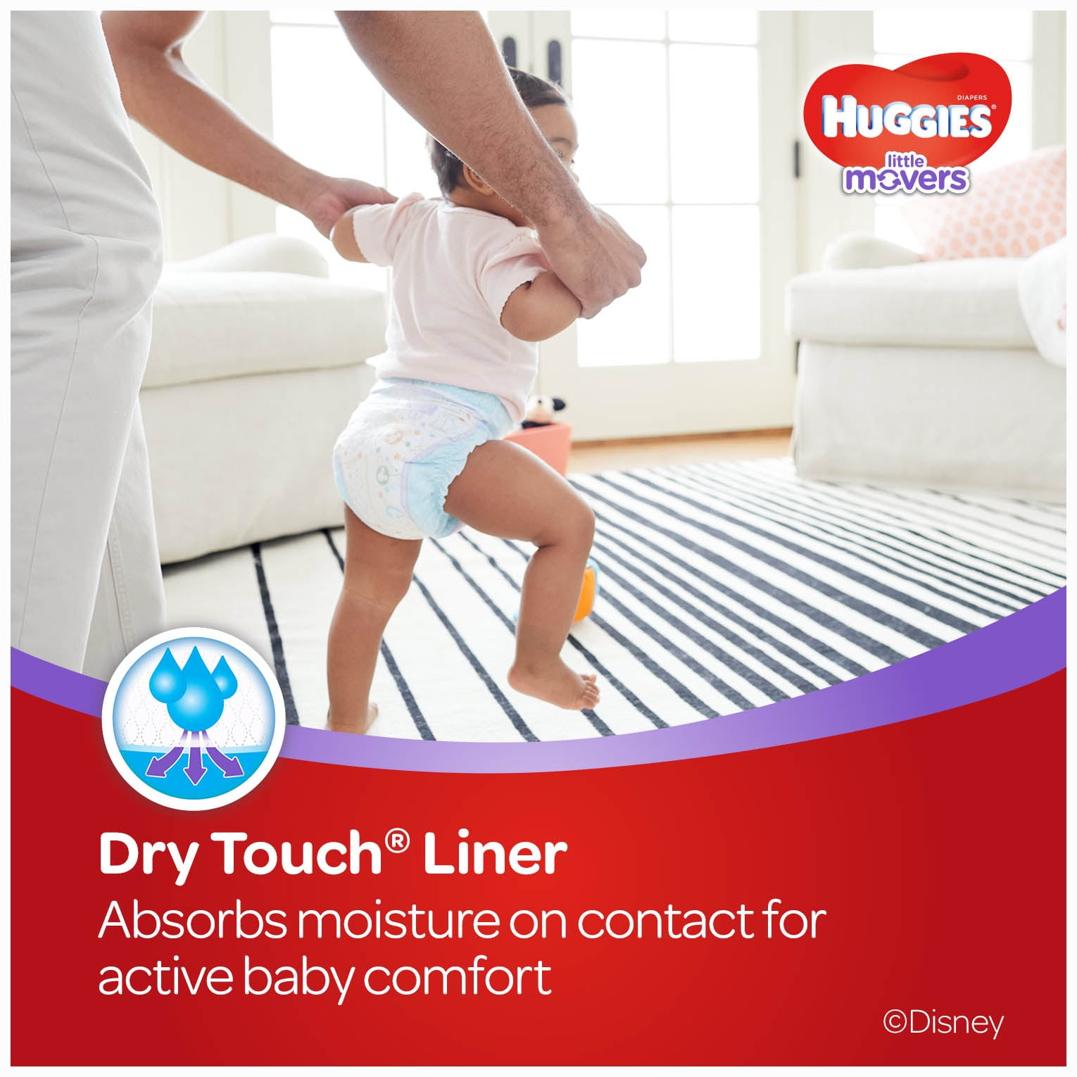 Huggies Little Movers Baby Diapers, Size 5 (27+ lbs), 50 count - Harris  Teeter