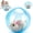 Blue Mouse, variant on 360° Automatic Rolling Interactive Pet Ball with Plush Rabbit, Smart Self Moving Chasing Toy for Cats Kittens Small Dogs Indoor Daily Play