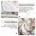 thumbnail image 5 of Flymme Bedspreads for Queen Size Bed,3 Pieces Romantic Floral Heart Wreath Pattern Queen Bed Set,Lightweight Summer Floral Quilt Set for Bedroom Decor, 5 of 9