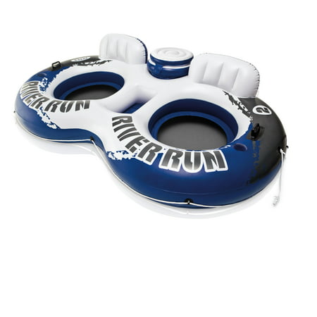 Intex River Run II 2-Person Water Tube Float w/ Cooler and Connectors | (Best Tubes For Ac30)