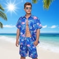 thumbnail image 7 of Alaiyaky Hawaiian Shirts for Men, Mens T Shirt and Short Bucket Hat Sunglasses Set Short Sleeve Tropical Summer Beach Vacation Fancy Costume Adult Outfit, 7 of 7