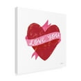 thumbnail image 2 of Becky Thorns 'Love Letters VIII Deep Red' Canvas Art, 2 of 4