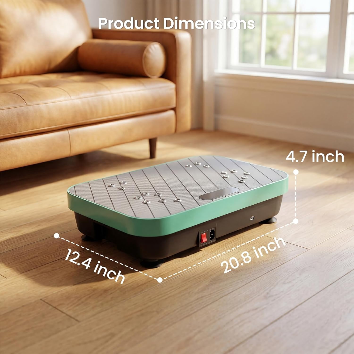 TISSCARE Vibration Plate Exercise Machine - 400Lbs Capacity Low-Impact Whole Body Workout Platform, Quiet Home Gym Equipment for Daily Fitness