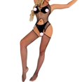 thumbnail image 2 of Gibobby Conjunto ropa interior mujer Conjunto de Lencería Sexy para Mujer Sexy Conjunto de Bralette de Encaje Cruzado Conjunto de Brasier y Bragas(Negro, Talla única), 2 of 5