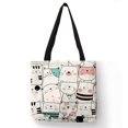 thumbnail image 1 of Bolso de mano con estampado de osos y gatos para estudiantes, bolsa de hombro con estampado de perros, informal, grande xuanjing unisex, 1 of 2