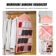 thumbnail image 1 of Organizador de calcetines colgantes 16 bolsillos para armario Ropa interior Bolsa de almacenamiento Rosa, 1 of 3