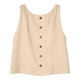 thumbnail image 4 of Craaazy Women's Relaxed Fit Round Neck Tank Top, Solid Color Sleeveless Cotton Top, Loose Comfy Reversible Casual Vest for Daily Wear Gifts, 4 of 7