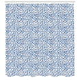 thumbnail image 3 of Ambesonne Nature Shower Curtain, Tree Branches Ladybugs, 69"Wx75"L, Violet Blue Eggshell, 3 of 3