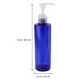 thumbnail image 2 of OUNONA 12 pcs  250ml Press Bottles Plastic Empty Refillable Lotion Bottles Shower Gel Shampo Bottles (Blue Bottle with Transparent Screw Pump), 2 of 8
