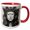 Red/White, variant on 3drose, the Queen Black and White, 15oz Mug