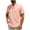 #181-Pink, variant on Yaoyar Man Casual Solid-Color Half Button Short Sleeve Standing Collar Shirt Summer Tees Golf Fashion Tops